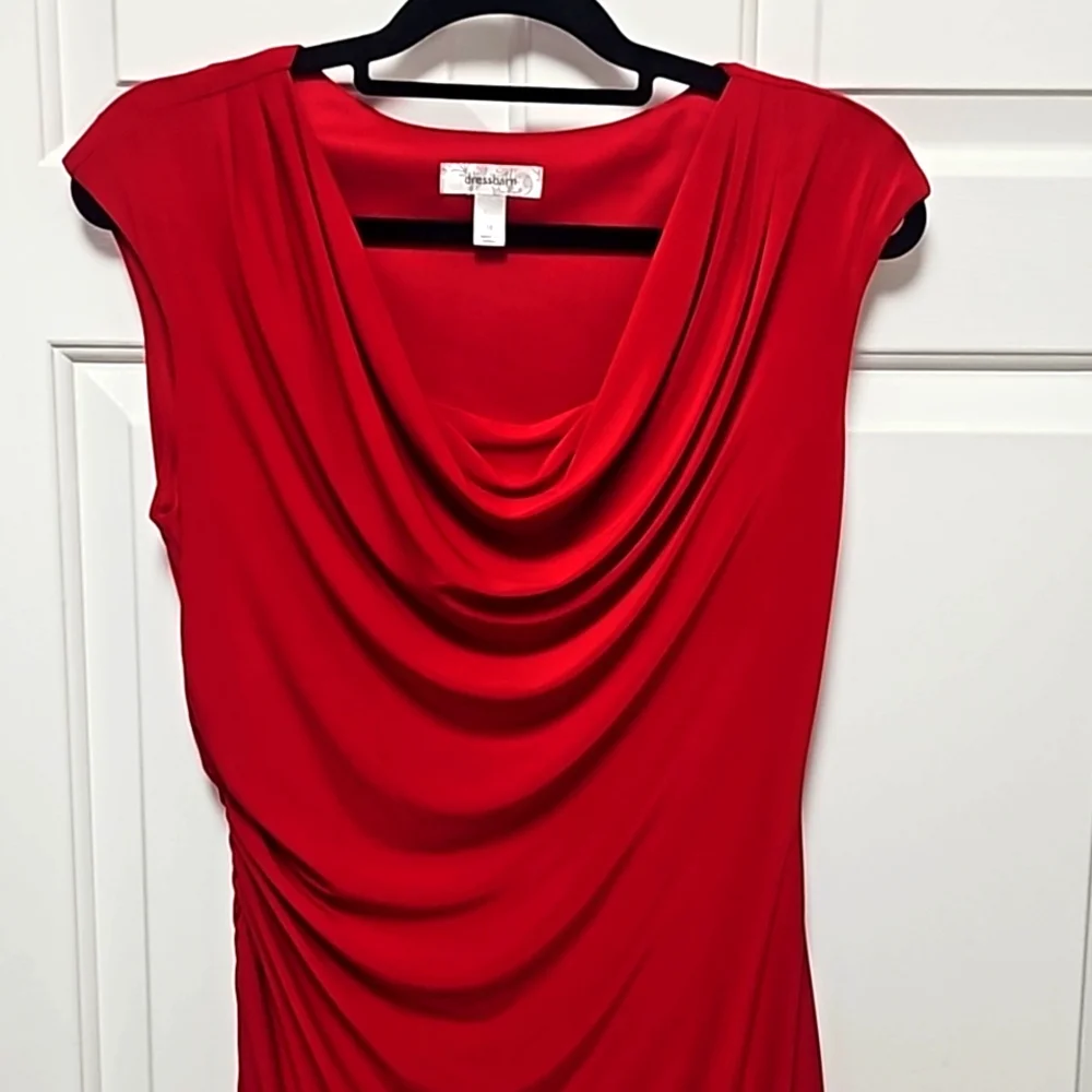 ✨️Gorgeous Dress Barn Red Hot Dress Size 10 - Picture 2 of 14